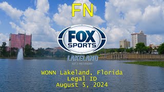 Fox Sports Radio Lakeland  WONN Lakeland Florida Legal ID 852024 [upl. by Tamarah]