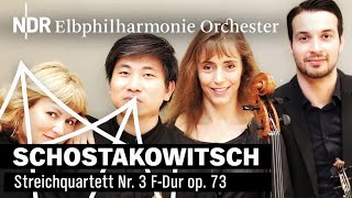 Schostakowitsch Streichquartett Nr 3 mit dem Noah Quartett  NDR Elbphilharmonie Orchester [upl. by Timon]