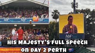 Full Speech of His Majesty the King  Day 2 Royal Audience in Perth [upl. by Ja]