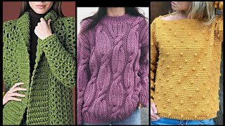 Most Beautiful amp Stylish Crochet Tunic TopSweater Designs Ideas 2024 [upl. by Dj]