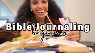 Bible Journaling for BEGINNERS 💰 BUDGET FRIENDLY Bible Journaling Supplies amp Haul 📖 Bible Study VLOG [upl. by Rufena]