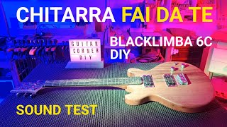 BLACKLIMBA 6 CORDE CHITARRA FAI DA TE  Electric Guitar Diy faidate chitarra liuteria diy [upl. by Nebeur729]