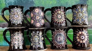 Pottery Mandala Mugs [upl. by Brunn]