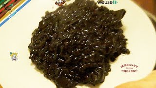 7  Risotto al nero di seppia o riso nerona delizia per davvero primo piatto di pesce tipico [upl. by Nalloh]