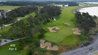 Fly over Visby Golfklubb 1 in Sweden [upl. by Deaner]