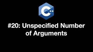 Modern C Programming 20 Unspecified Number of Arguments [upl. by Rekcut]