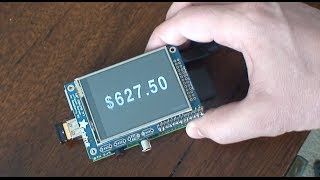 Raspberry Pi Bitcoin Ticker  Well Tempered Hacker [upl. by Enybor]