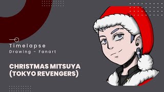 「Drawing・Fanart」Christmas Mitsuya（Tokyo Revengers） [upl. by Fogel]