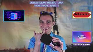 🔴LIVEFRANCE REACTS EUROVISION MALMO 2024  SEMIFINAL PART 1 MOLDOVA [upl. by Milissa]