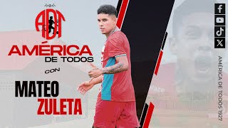 ENTREVISTA CON MATEO ZULETA  DEL BRASILEIRAO AL AMÉRICA DE CALI [upl. by Hameean]