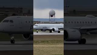 Porter Embraer E195 E2 Arrival in YVR airplane aviation shorts [upl. by Laure996]