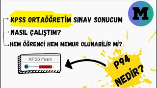 KPSS ORTAÖĞRETİM KAÇ PUAN ALDIM P94NEDİR NASIL ÇALIŞILMALITIM TÜM SORULARA CEVAP [upl. by Biegel]