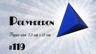 Origami Polyhedron Tutorial How to make [upl. by Nesnaj339]