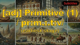 adj Primitive meaning earliest stage with 5 examples [upl. by Lan97]