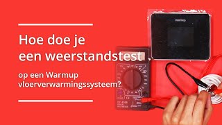 Weerstandstest op een Warmup vloerverwarmingssysteem met multimeter [upl. by Dnomar]