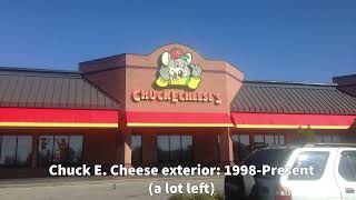 Evolution of Chuck E Cheese exteriors 1977Present [upl. by Grannia]