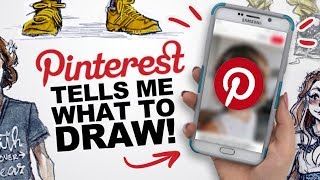 NO CONTROL  Pinterest Tells Me What to Draw Game  Art Challenge [upl. by Esinehc]