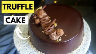 Eggless Dutch Truffle Cake  Difference between Chocolate Ganache Cake and Truffle Cake [upl. by Vergos147]