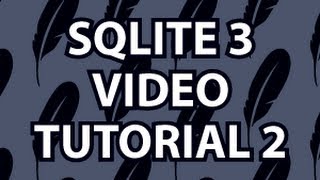 SQLite3 Tutorial 2 [upl. by Alyal]