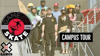 ESPN Campus Tour GAME OF SKATE  World of X Games [upl. by Ramedlav31]