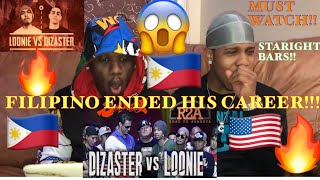 🇵🇭Filipino MUDERED his career with this😱Sunugan  Loonie vs Disaster INSANE BATTLE🤯REACTION [upl. by Eerrehs13]