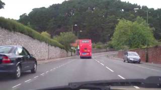 Driving from Paignton Harbour to Torquay Devon England [upl. by Elsi]