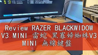 Review RAZER BLACKWIDOW V3 MINI 雷蛇 黑寡婦蜘蛛V3 MINI 無線鍵盤 [upl. by Canotas]