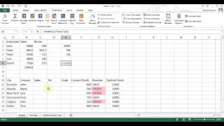 Microsoft Excel 20132016 pt 7 IF SumIF SumIFS COUNTIF AVERAGEIF VLOOKUP [upl. by Mclyman]