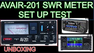 AVAIR  AV201 SWR Meter HF 6 Meters VHF only Set Up and Review  with Xiegu X6100 and Yaesu FT5D [upl. by Aramaj]