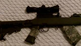 SKS Receiver Cover Scope Mount and Leapers Scope [upl. by Monroe]