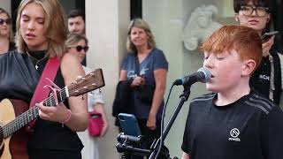 Kid had BEAUTIFUL IRISH voice  Niall Horan This Town  Allie Sherlock cover amp Fionn Whelan [upl. by Savvas]