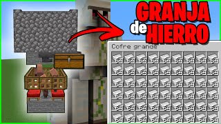 ✅ LA MEJOR GRANJA DE HIERRO SENCILLA en MINECRAFT 1192 [upl. by Pavkovic]