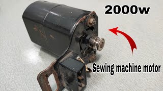 How to turn Sewing machine motor into a 230v most powerful generator [upl. by Mcmath]