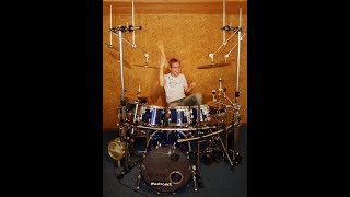 Drum Solo on Acrylic Drum Set Kirchhoff Schlagwerk Arctic Series [upl. by Thesda692]