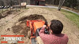 Kubota BX1880 Tractor With RTA1250 Rototiller Part One [upl. by Tnemelc374]