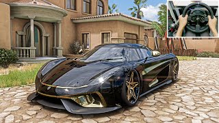 1500HP Koenigsegg Regera  Forza Horizon 5  Thrustmaster T300RS gameplay [upl. by Whale342]