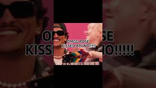 ROSE FROM BLACKPINK KISS BRUNO MARSrose bruno apt fyp [upl. by Avenej]