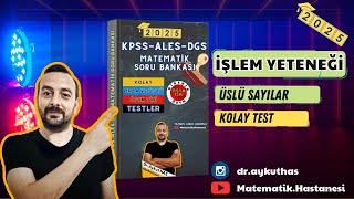 KPSS 2025 MATEMATİK SORU ÇÖZÜMÜ İŞLEM YETENEĞİ ÜSLÜ SAYILAR [upl. by Vizzone818]