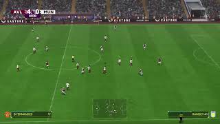 Aston Villa Vs Man Utd  Premier League EA Sports [upl. by Kosel652]