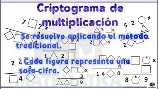 RM 3ero CRIPTOGRAMA DE MULTIPLICACIÓN III BIMESTRE [upl. by Nella]