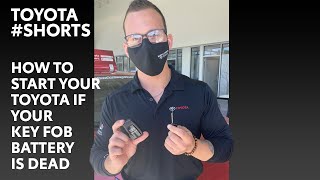 How to start your Toyota if your key fob battery is dead shorts [upl. by Ikilisav]