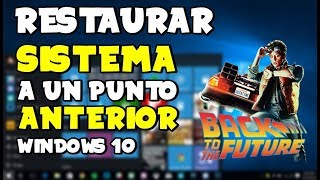 RESTAURAR SISTEMA CREAR PUNTO DE RESTAURACIÓN WINDOWS 10 [upl. by Anrak404]