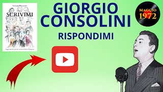 Giorgio Consolini canta Rispondimi 1953 [upl. by Tynan]