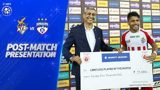 PostMatch Presentation  ATK FC 10 Bengaluru FC  Hero ISL 201920 [upl. by Jaban823]