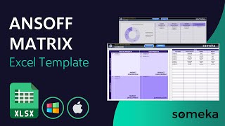 Ansoff Matrix Template  Create Ansoff Growth Matrix in Excel  ProductMarket Growth Matrix [upl. by Dryden]