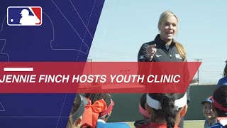 Olympian Jennie Finch works with a new generation of softball players [upl. by Gilges]