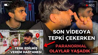 TERK EDİLMİŞ HASTANE VİDEOSUNU İZLERKEN PARANORMAL OLAYLAR YAŞADIK [upl. by Atenik21]