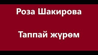 Роза Шакирова  Таппай жүрөм Караоке [upl. by Gans]