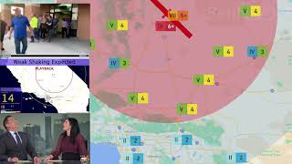 2019 Ridgecrest Earthquake with Earthquake Early Warning and Footage 572019 [upl. by Anitnamaid]