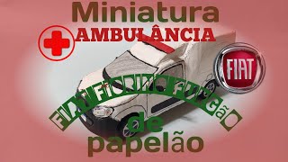 FIAT fiorino furgão ambulância de papelão [upl. by Jacinta438]